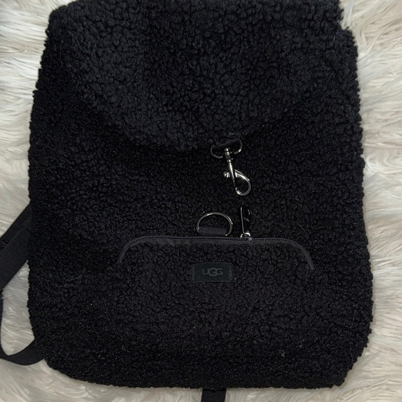 UGG Handbags - UGG Mini Black Fleece Backpack